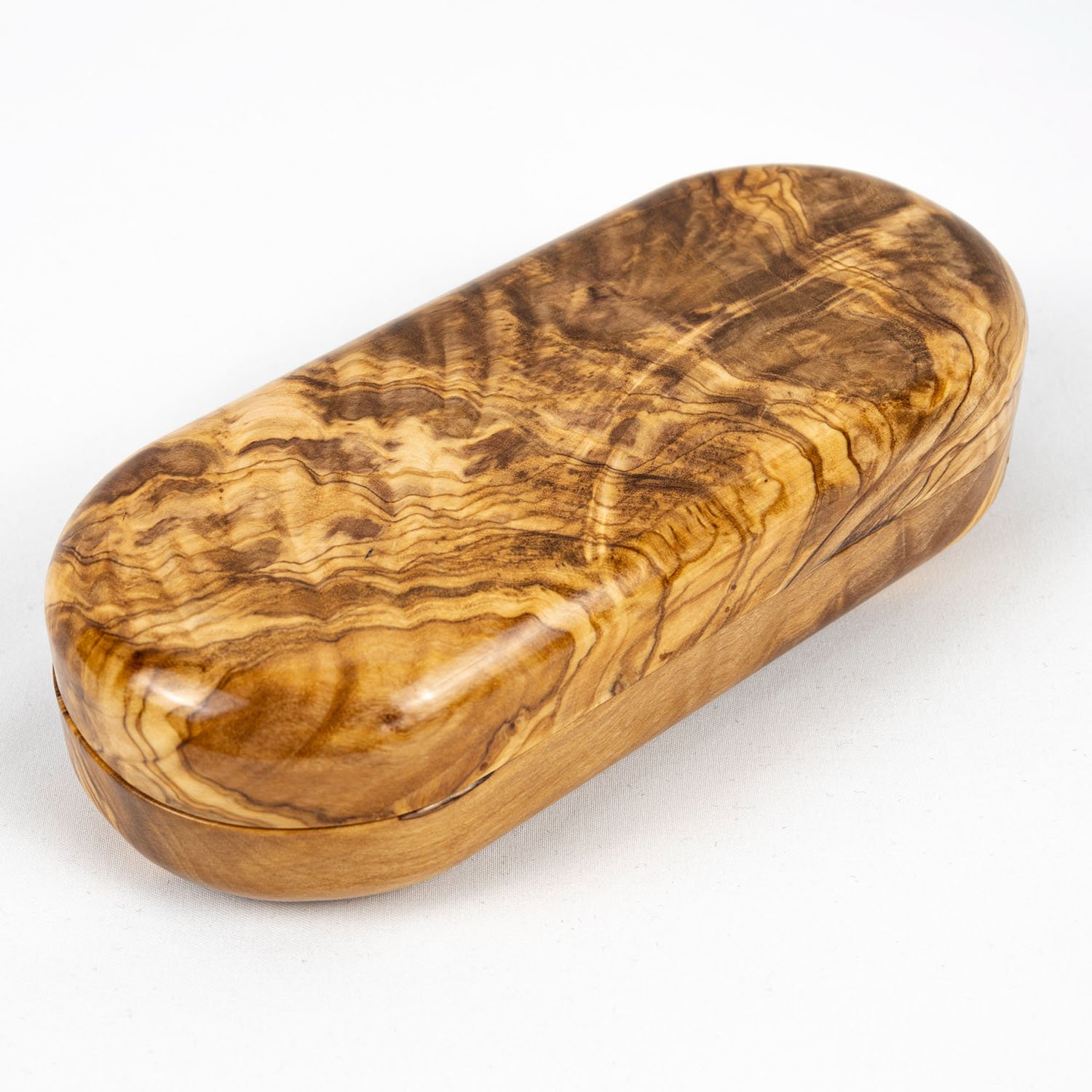 Exquisite Olive Wood Eyeglass Case | Handcrafted Elegance from